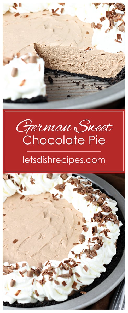 German Sweet Chocolate Pie