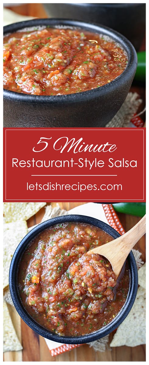 5 Minute Homemade Salsa (Restaurant Style) - Spend With Pennies