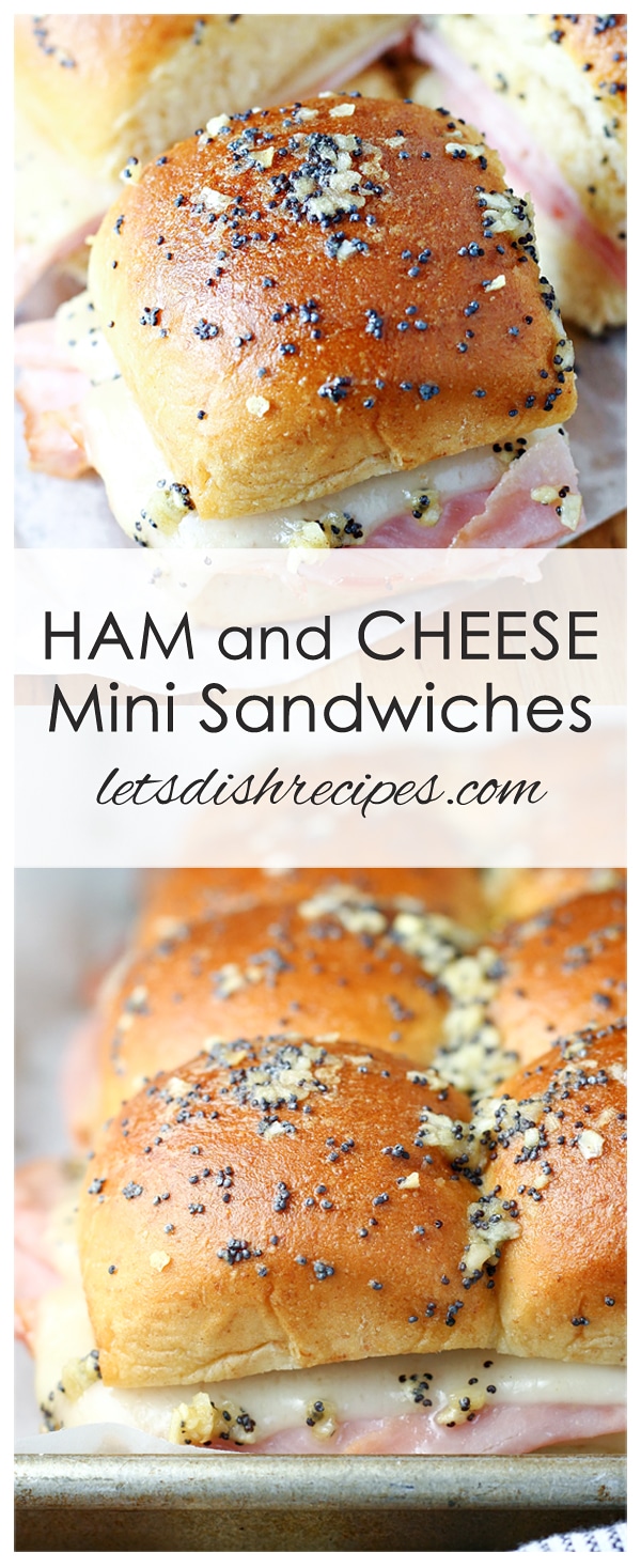 Hot Ham and Cheese Mini Sandwiches Let's Dish Recipes