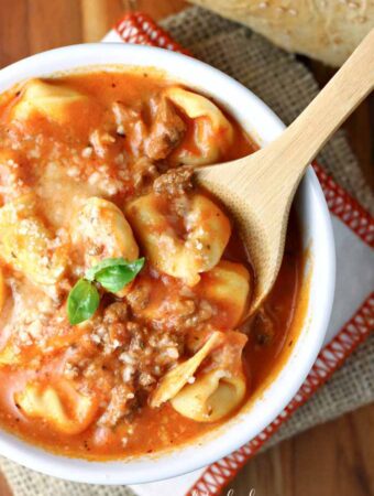 Creamy Sausage Tortellini Soup