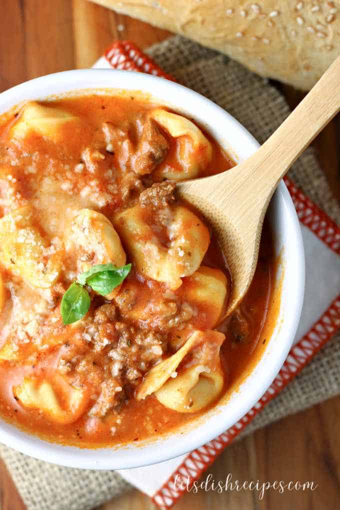 Creamy Sausage Tortellini Soup