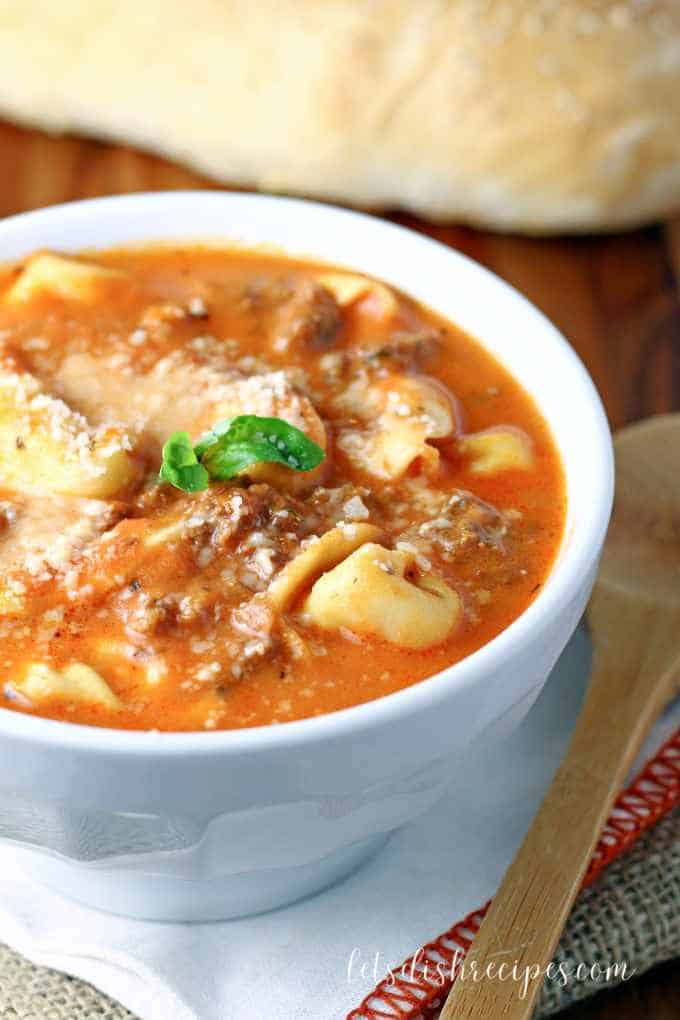 Creamy Sausage Tortellini Soup