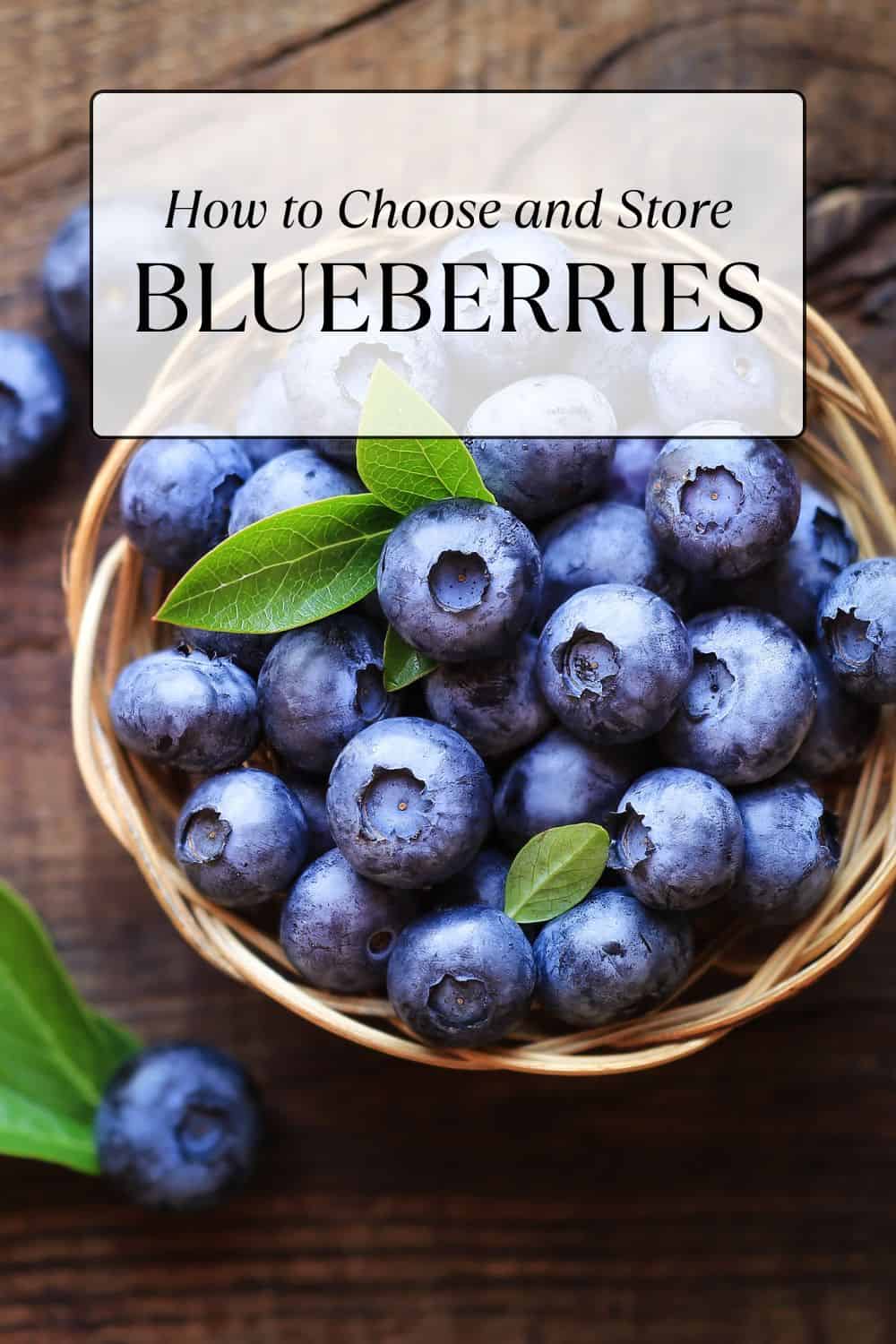 Choosing and Storing Blueberries