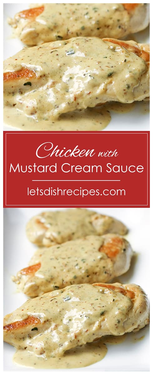 Chicken with Mustard Cream Sauce