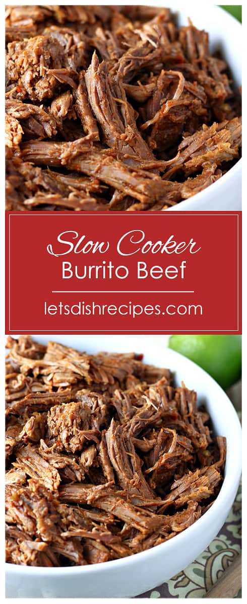 Slow Cooker Shredded Beef for Burritos