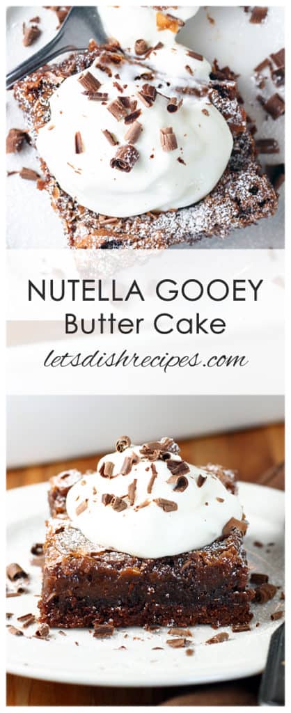 Nutella Gooey Butter Cake