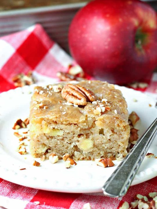Apple Pecan Cake - One Acre Vintage Homestead Recipe