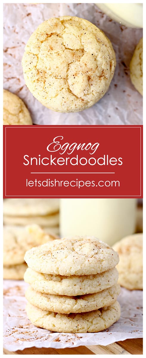 Eggnog Snickerdoodles