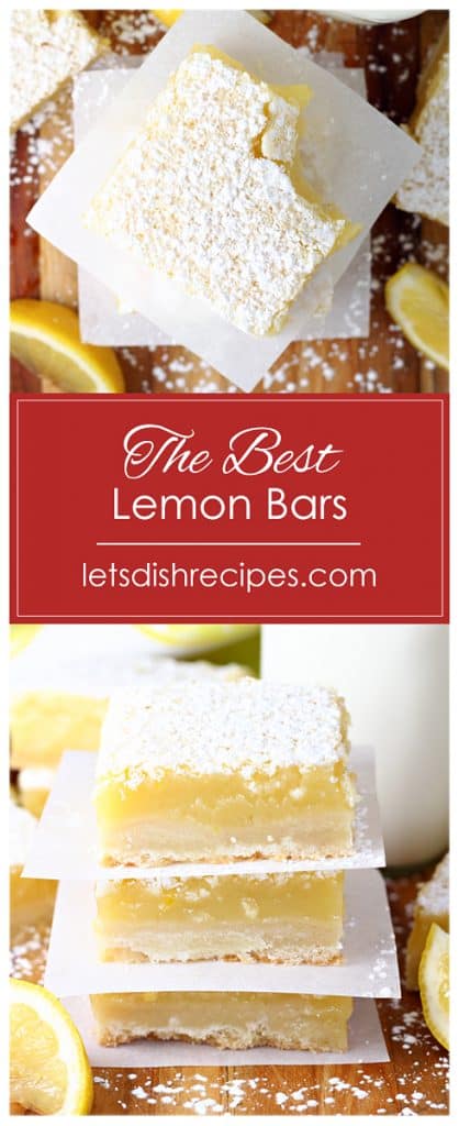 The Best Lemon Bars — Let's Dish Recipes