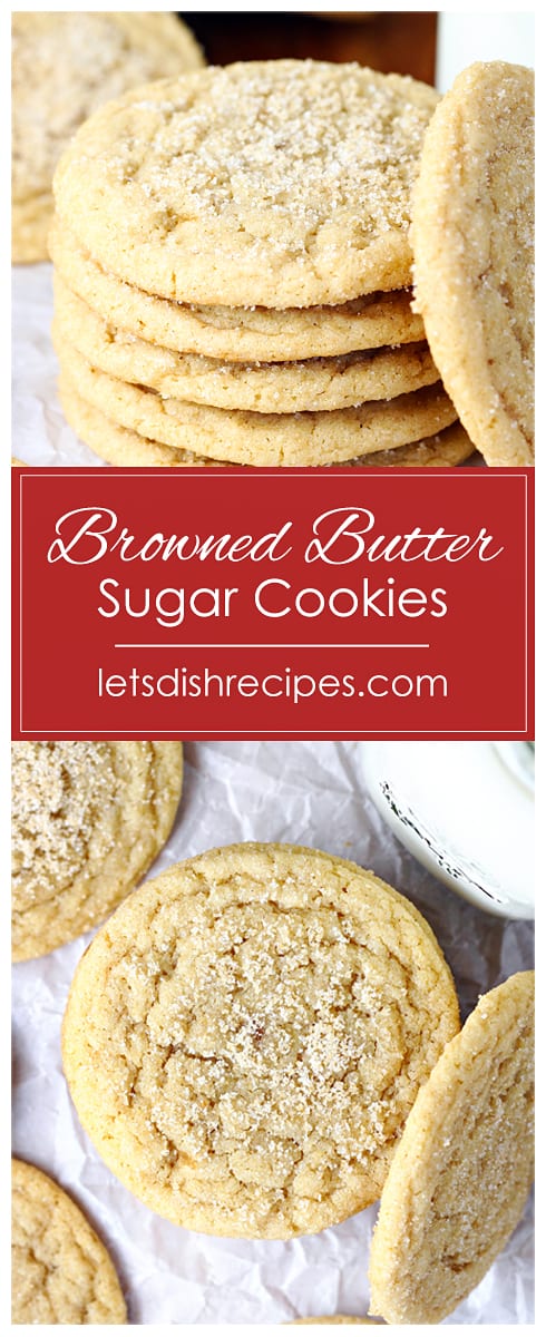 Browned Butter Sugar Cookies