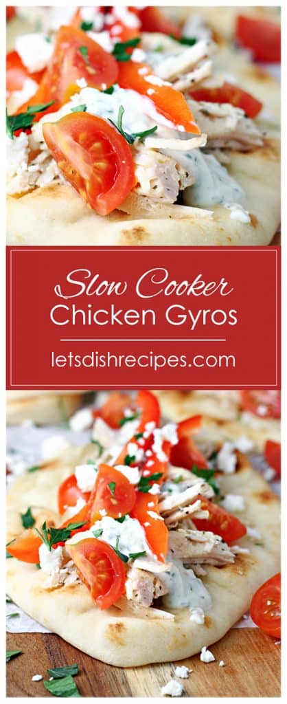 Slow Cooker Chicken Gyros — Let's Dish Recipes