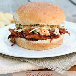 Slow Cooker Pineapple Barbecue Pulled Pork Sandwiches