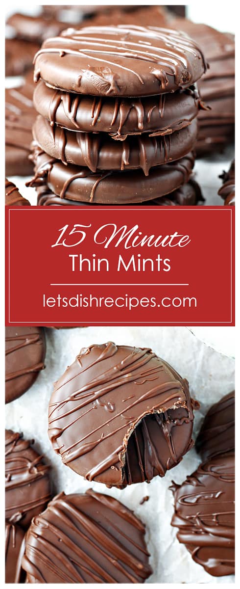 No-Bake 15 Minute Thin Mints