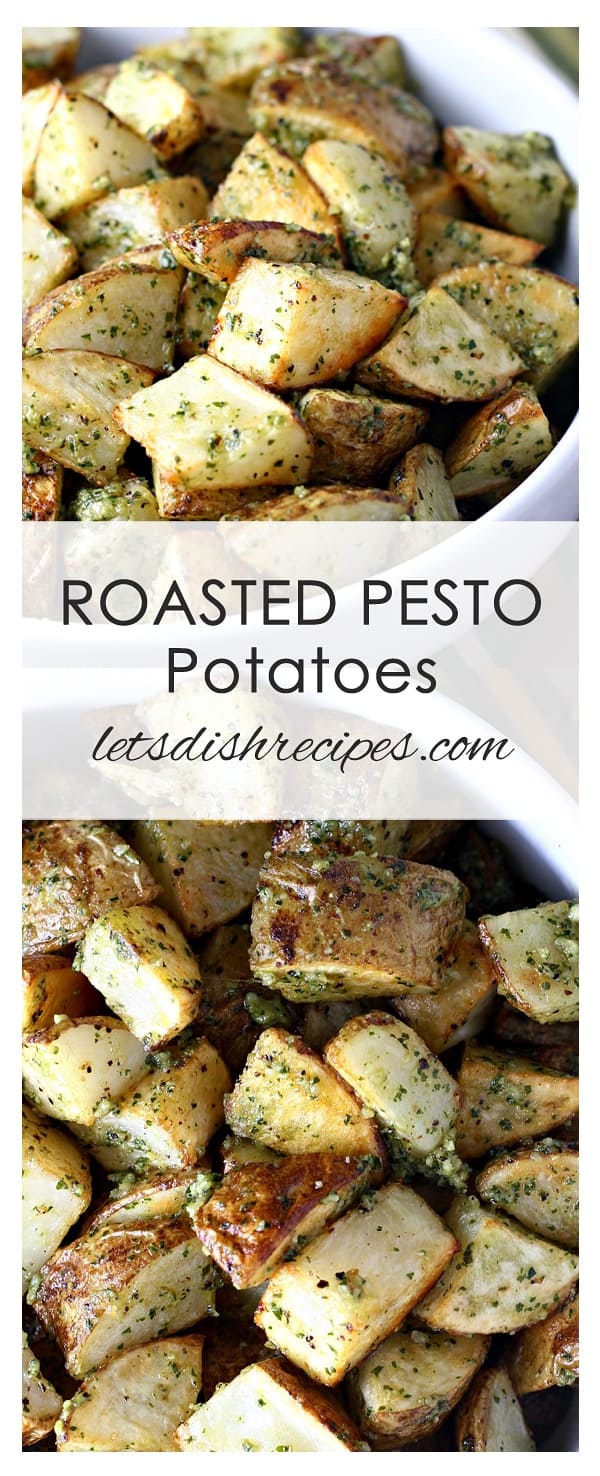 Roasted Pesto Potatoes | Let's Dish Recipes