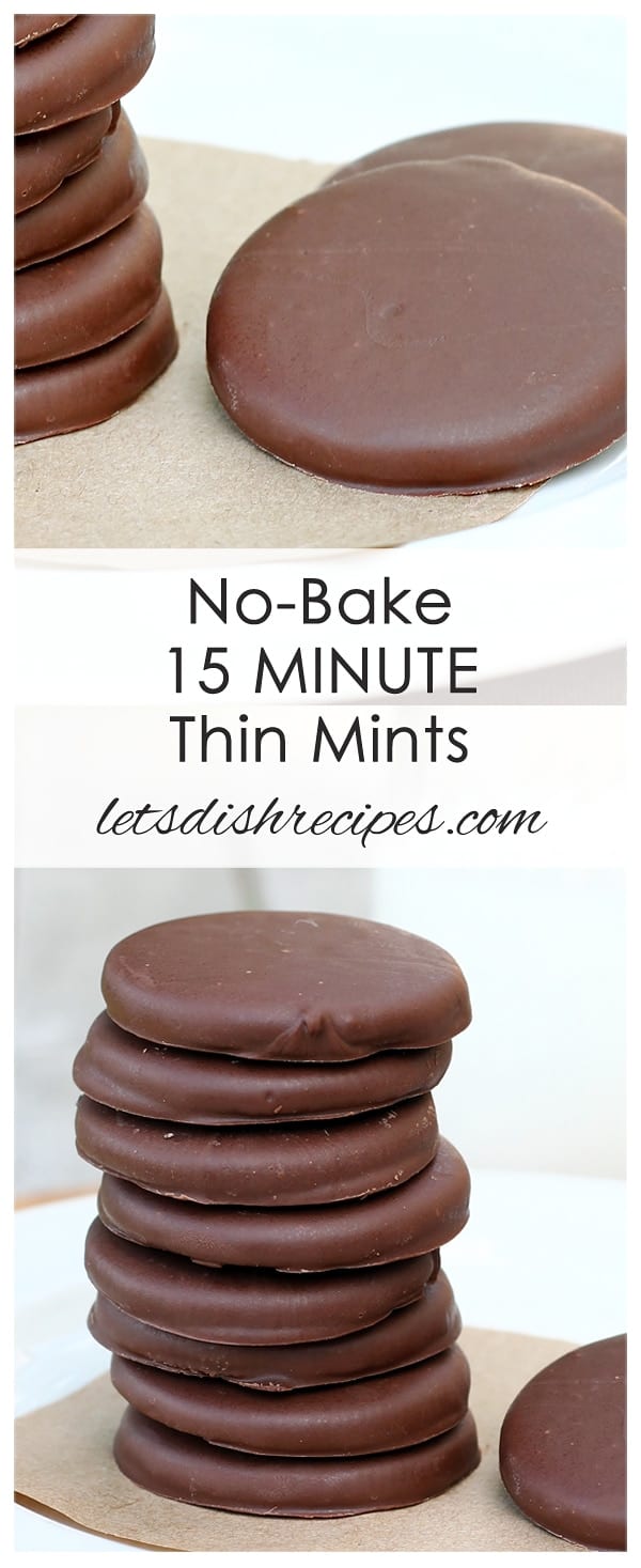 No-Bake 15 Minute Thin Mints