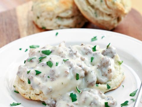 Herbed Biscuits With Sausage Gravy Let S Dish Recipes,Bittersweet Plant Tattoo