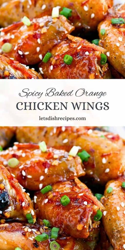 Spicy Baked Orange Chicken Wings