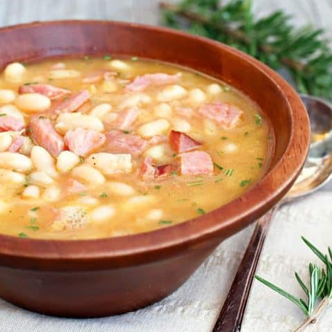 Ham and Bean Soup with Rosemary