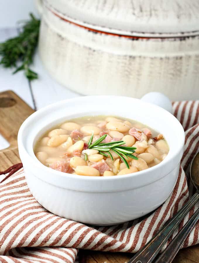 Ham and Bean Soup with Rosemary