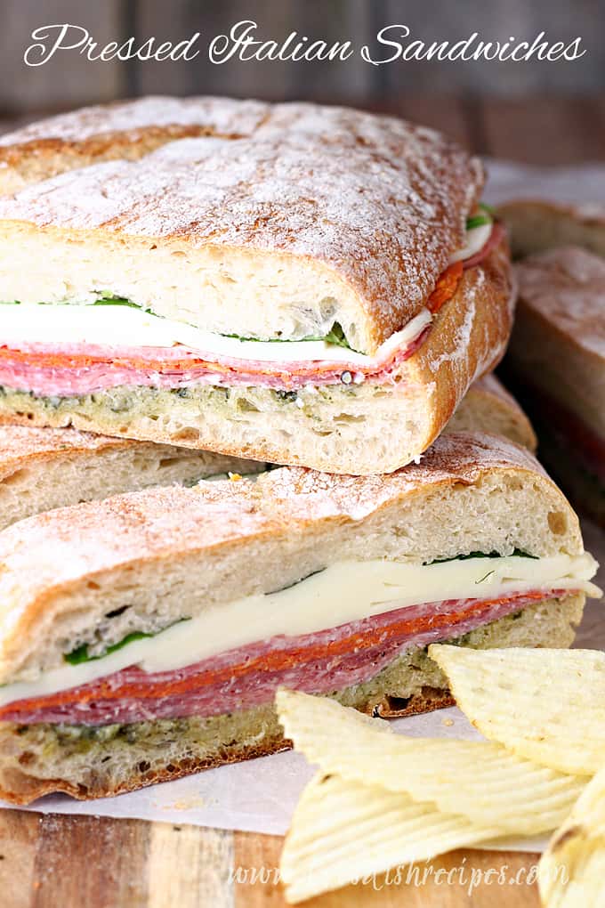 Pressed Italian Sandwiches | Let's Dish Recipes