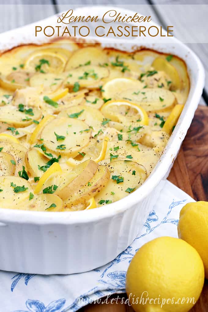Lemon Chicken Potato Casserole