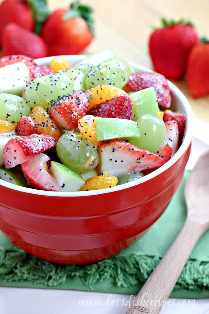 Fresh Fruit Salad with Honey Poppy Seed Dressing | Let's ...