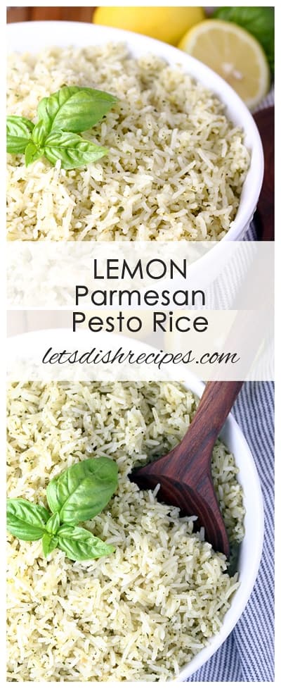 Lemon Parmesan Pesto Rice