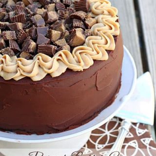 Epic Peanut Butter Cup Cheesecake Cake