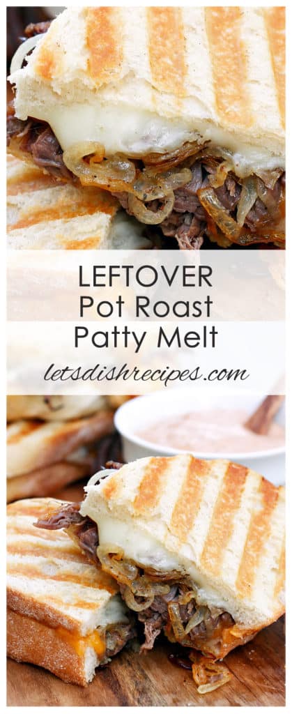 Leftover Pot Roast Patty Melts