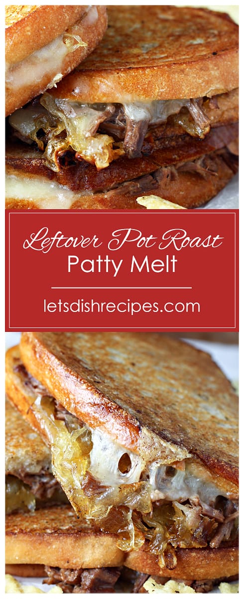 Leftover Pot Roast Patty Melts