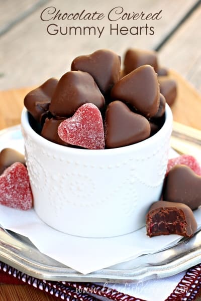 Chocolate Covered Gumdrop Hearts