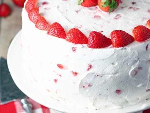 Gluten Free Eggless Fresh Strawberry Cake | Gluten Free Dessert Recipes