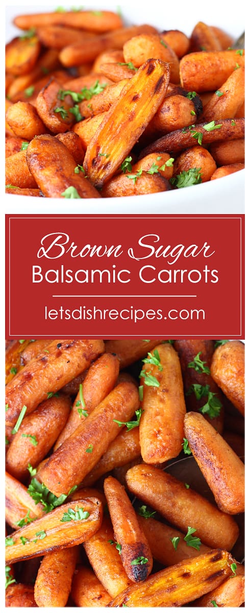 Brown Sugar Balsamic Roasted Baby Carrots