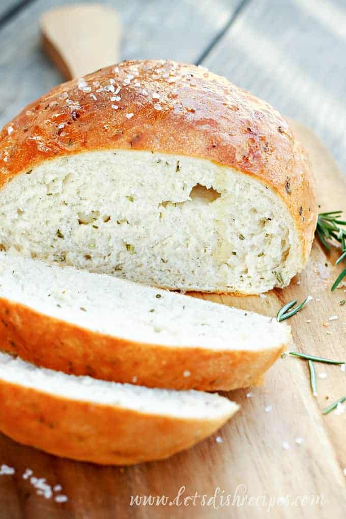 Rustic Rosemary Bread Let's Dish Recipes