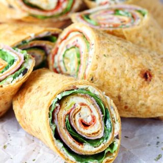 Italian Sub Sandwich Tortilla Pinwheels — Let's Dish Recipes