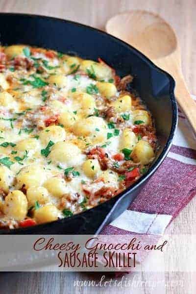 Cheesy Gnocchi and Sausage Skillet