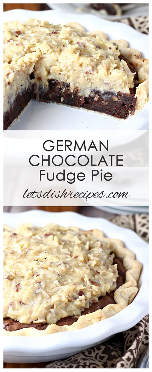 German Chocolate Fudge Pie Let's Dish Recipes
