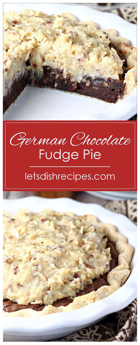 German Chocolate Fudge Pie