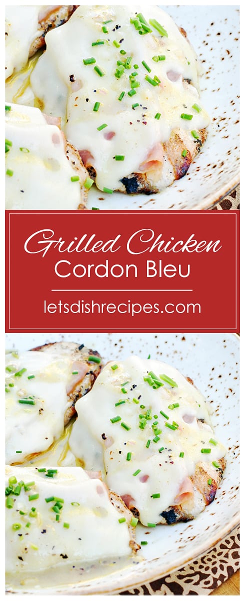 Grilled Chicken Cordon Bleu with Dijon Vinaigrette
