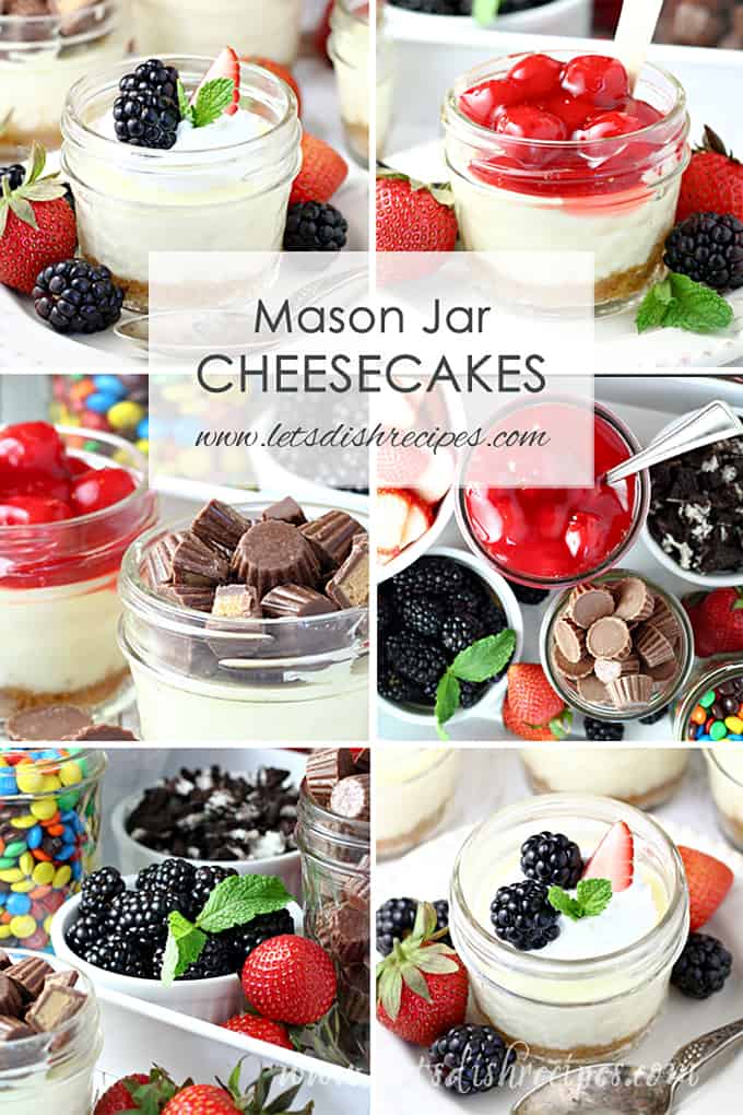 Mason Jar Cheesecakes