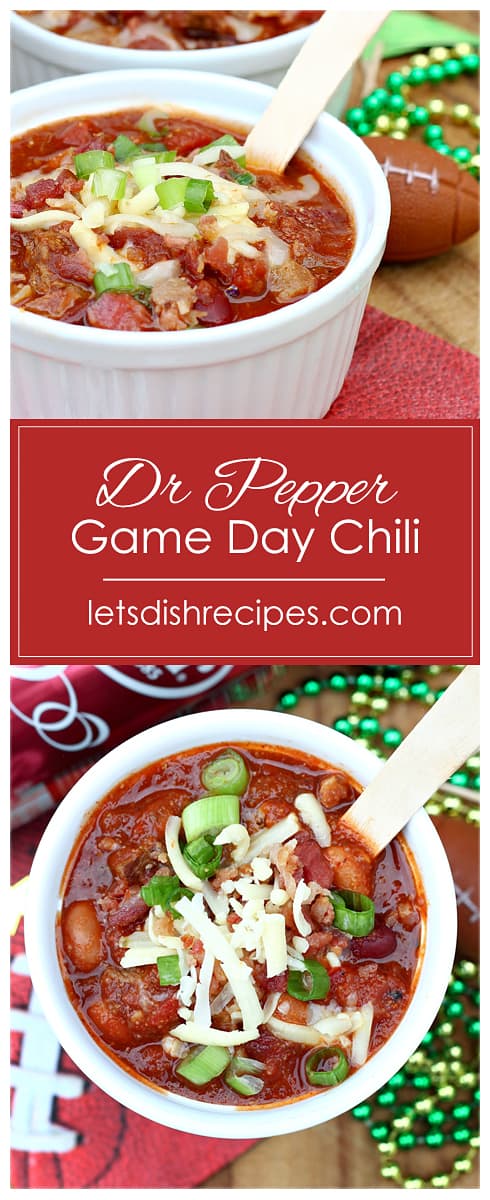 Dr Pepper Game Day Beef Chili