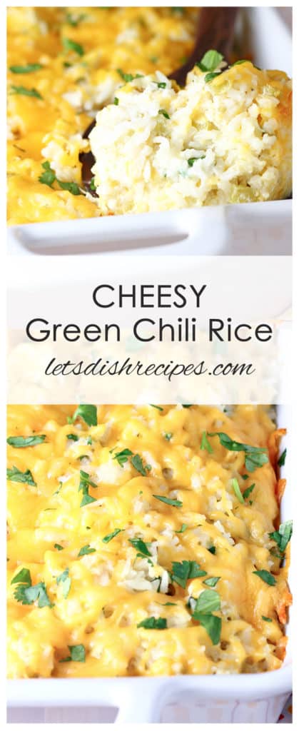 Cheesy Green Chili Rice