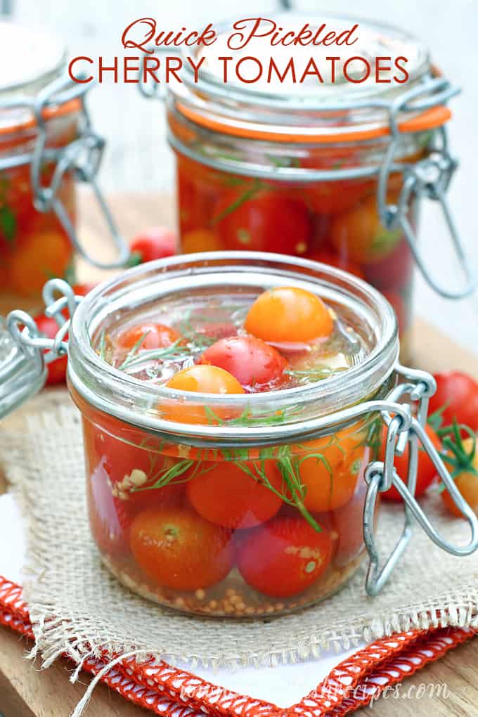 Quick Pickled Cherry Tomatoes
