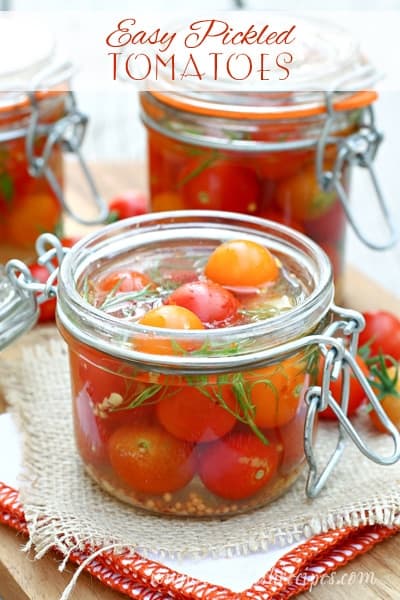 Quick Pickled Cherry Tomatoes.