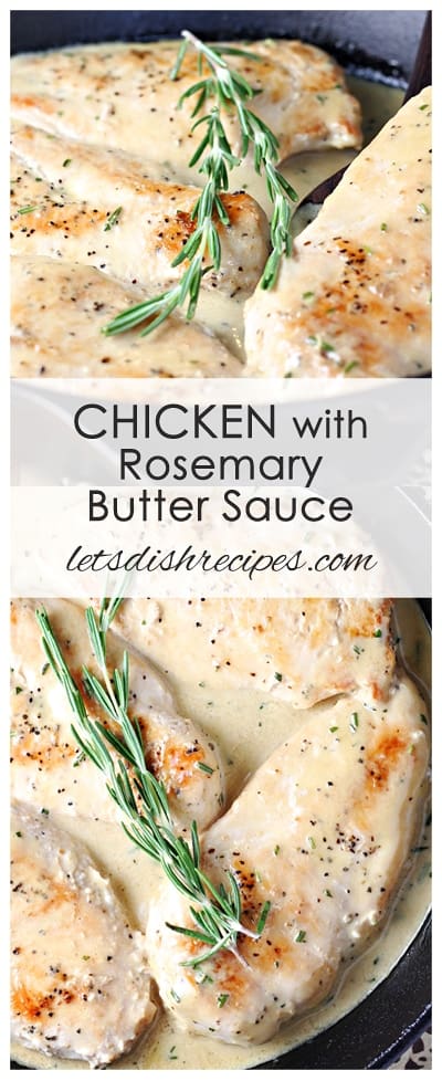 Chicken with Rosemary Butter Sauce