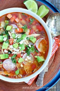 Slow Cooker Chicken Posole | Let's Dish Recipes