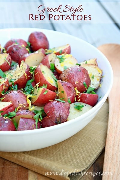 Greek Style Red Potatoes
