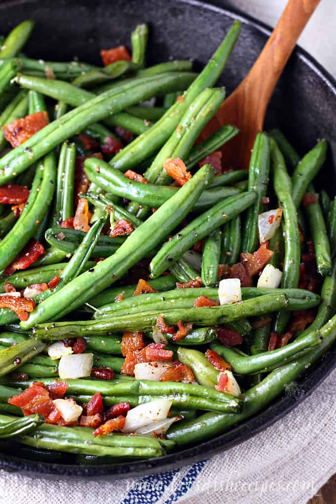 Skillet Green Beans with Bacon