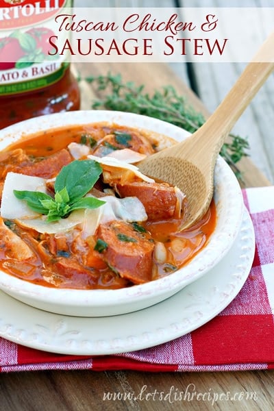 Tuscan Chicken and Sausage Stew