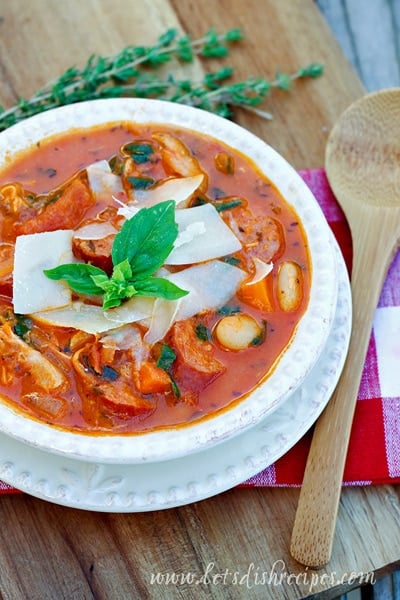 Tuscan Chicken & Sausage Stew | Let's Dish Recipes